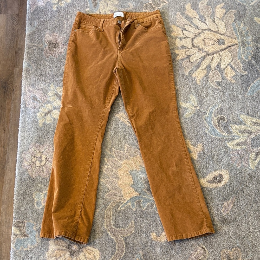 Crown & Ivy Women's Brown Boot Cut Pants